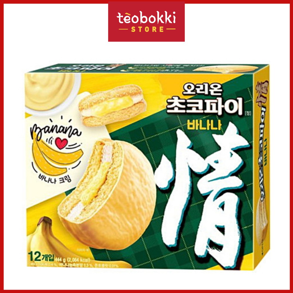Bánh chocopie kem chuối Orion 444g