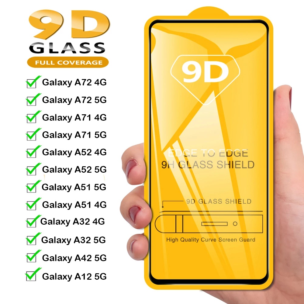 Kính cường lực 9D Koosuk bảo vệ toàn màn hình HD cho Samsung Galaxy A22 A32 A52 A52S A72 A12 M32 M22 M12 4G 5G