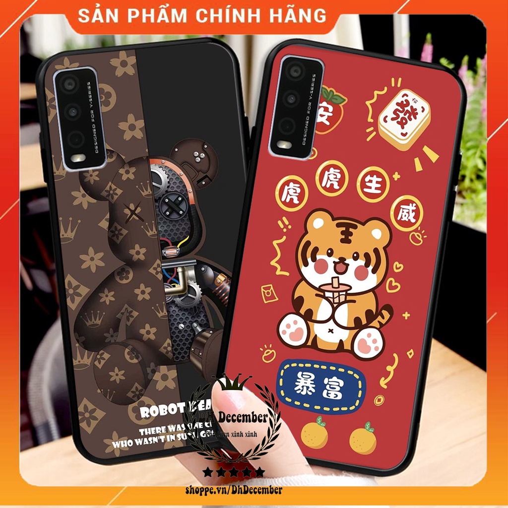 Ốp lưng Vivo Y20 in hình 3D lucky, gấu Brick xinh xắn - KHÔNG NÊN BỎ LỠ