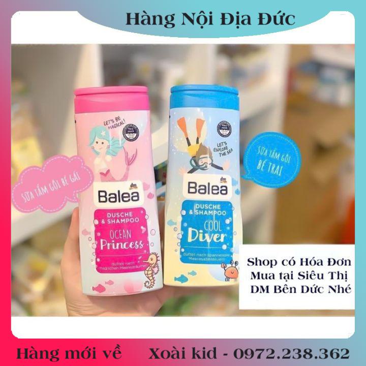 [auth] Sữa tắm gội Balea cho bé trai và bé gái 300ml- Nội địa Đức Đủ Bill [Hot]