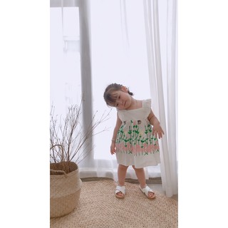 Set chip chân ren thêu cho bé gái( kèm quần chip)