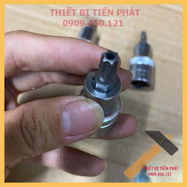 Đầu Tuýp, Bulong, Đầu Khẩu, LICOTA 1/2'' Ra Đầu Bông Mai Có Lỗ Đủ Số Từ T20 Đến T55 Chính Hãng