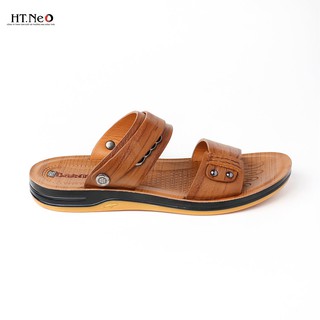 Sandal da bò-dép nam cao cấp HT.NEO siêu êm ái,siêu thoải mái, siêu mềm chân khâu may chân quai siêu chắc chắn, SD55