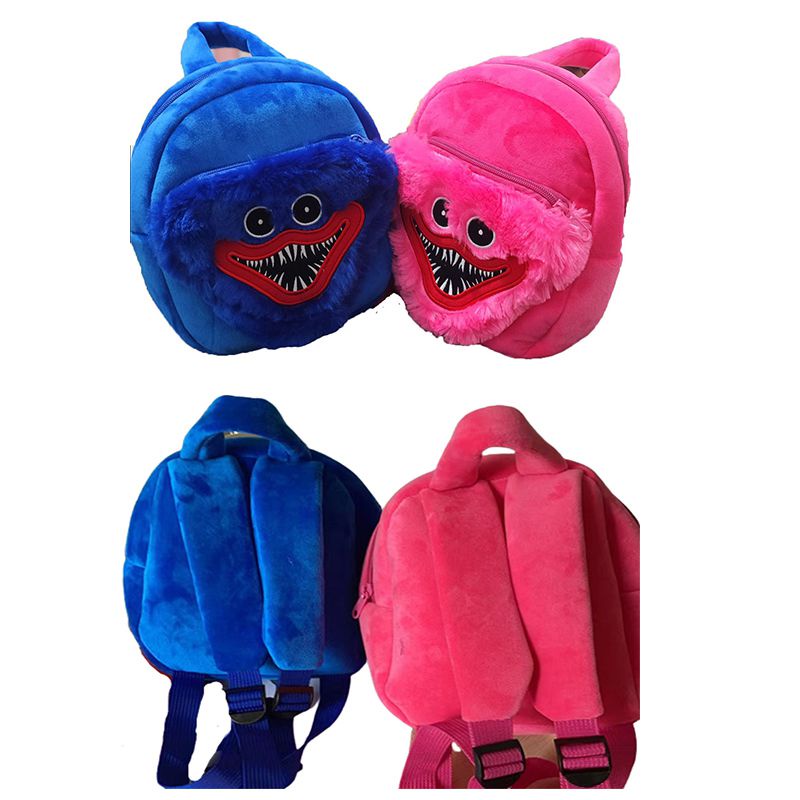 Cute Poppy Playtime Plush Backpack Huggy Wuggy Kissy Missy Plush Toy School Bag Cute Fashion