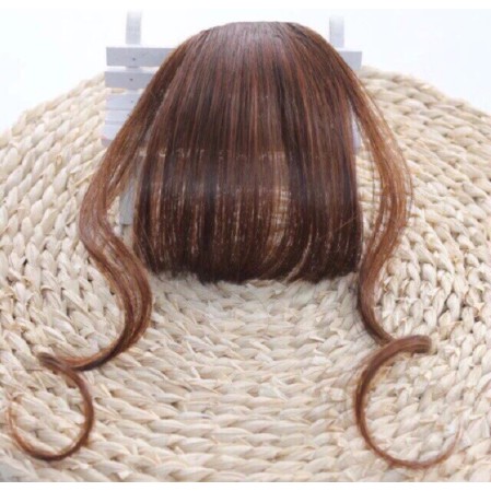 Tóc giả mái thưa có bass xoăn 2 bên - Có video