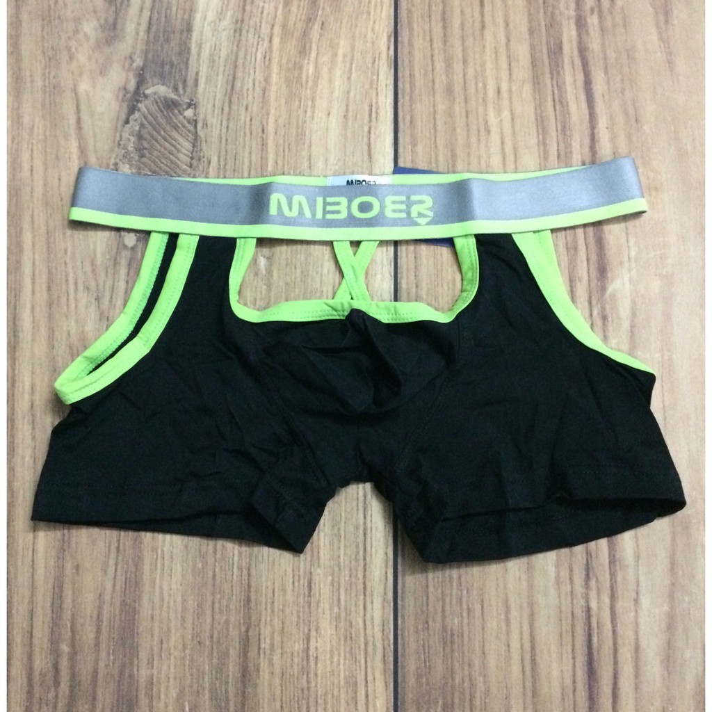 QUẦN LÓT NAM BOXER HỞ MÔNG [che tên khi giao]