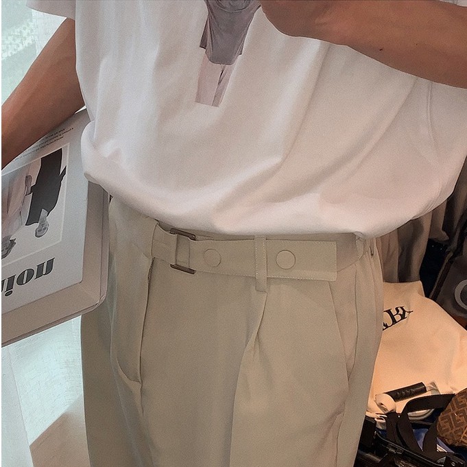 Quần dài ống suông rộng thời trang thanh lịch dành cho nam