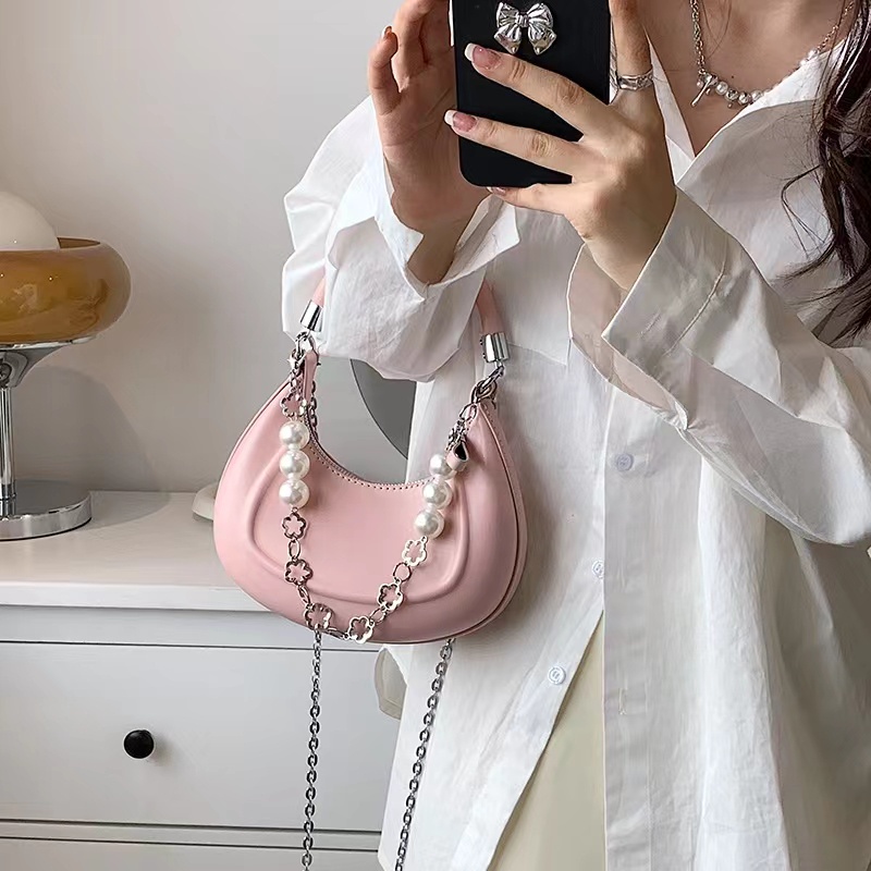 Túi Đeo Chéo Một Bên Vai Cầm Tay Màu Trơn Thời Trang Hàn Quốc