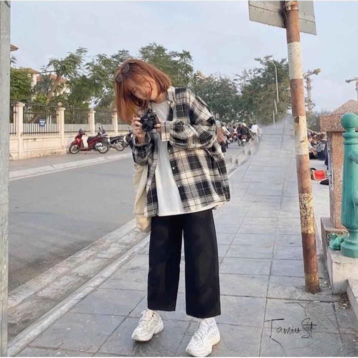 [Mã FAST10KT4 giảm 10K đơn bất kỳ] ÁO SƠ MI KẺ CARO ULZZANG / ÁO SƠ MI FORM RỘNG OVERSIZE HOT | BigBuy360 - bigbuy360.vn