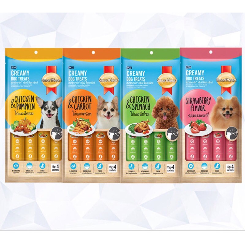 SmartHeart Creamy Dog Treats - Bánh Thưởng Dạng Kem