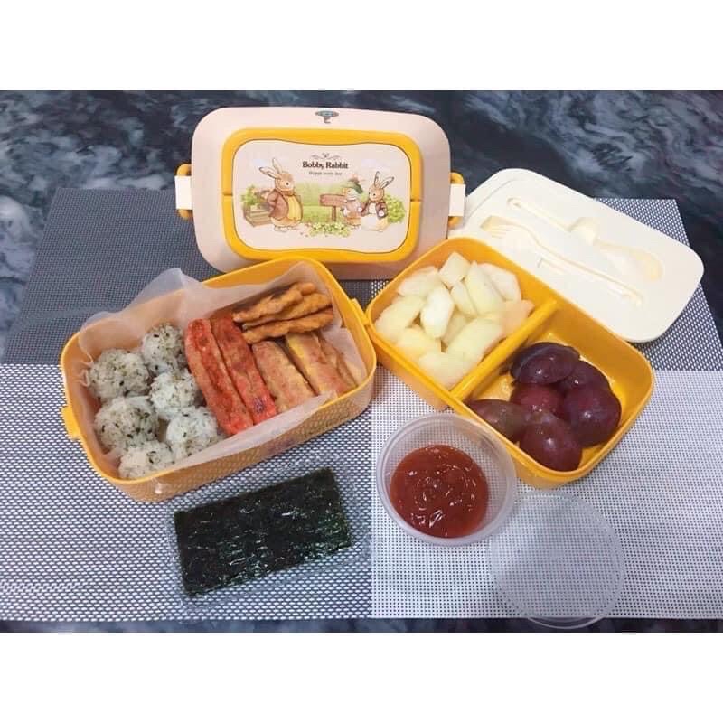 Hộp cơm 2 tầng xinh xắn