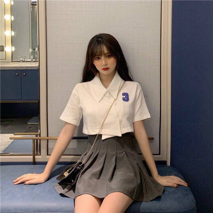 Áo polo tay ngắn thiết kế trẻ trung hợp thời trang cho nữ