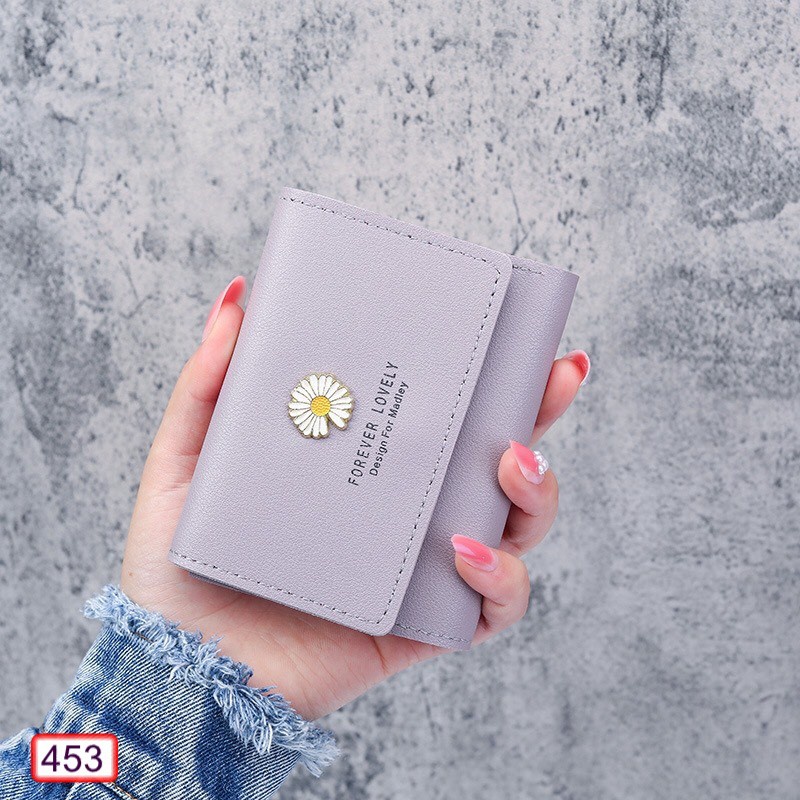 Ví Ngắn Nữ FOREVER LOVELY Hoa Cúc Đựng Thẻ Siêu Đẹp