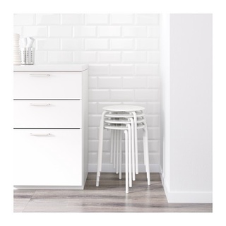 Ghế tròn trắng MARIUS IKEA