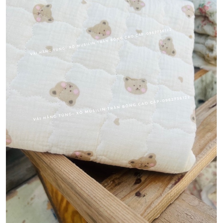 Vải Xô musilin trần bông cao cấp