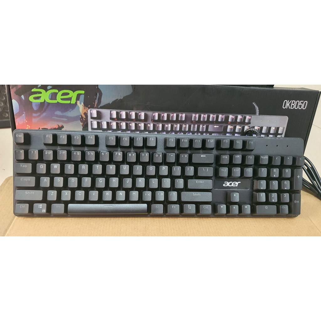 Bàn phím cơ chuyên game Acer OKB050 SW Blue Hàng Chính Hãng