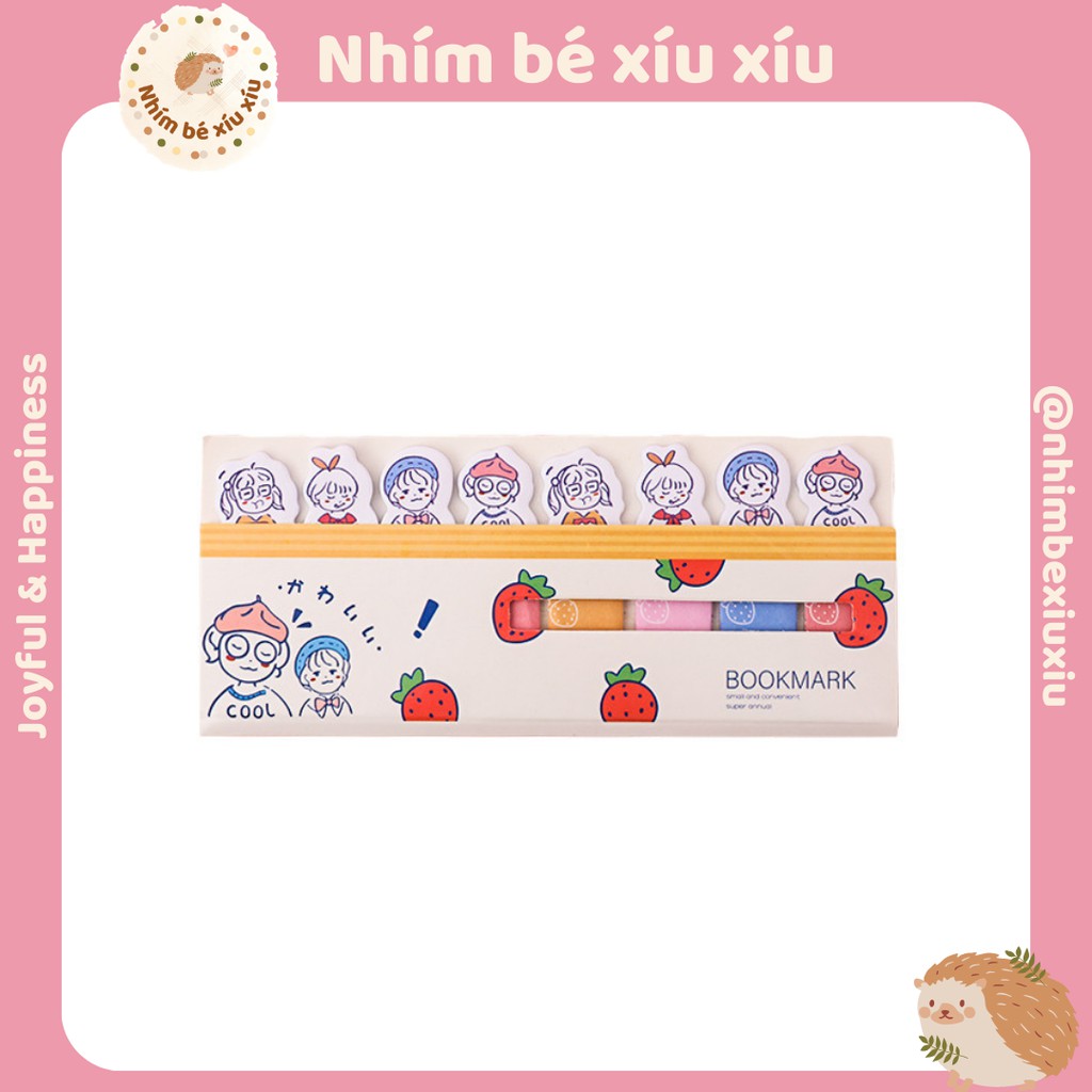 Bookmark đánh dấu trang dạng dán nhỏ xinh nhiều hình ngộ nghĩnh (giấy note/giấy ghi chú)