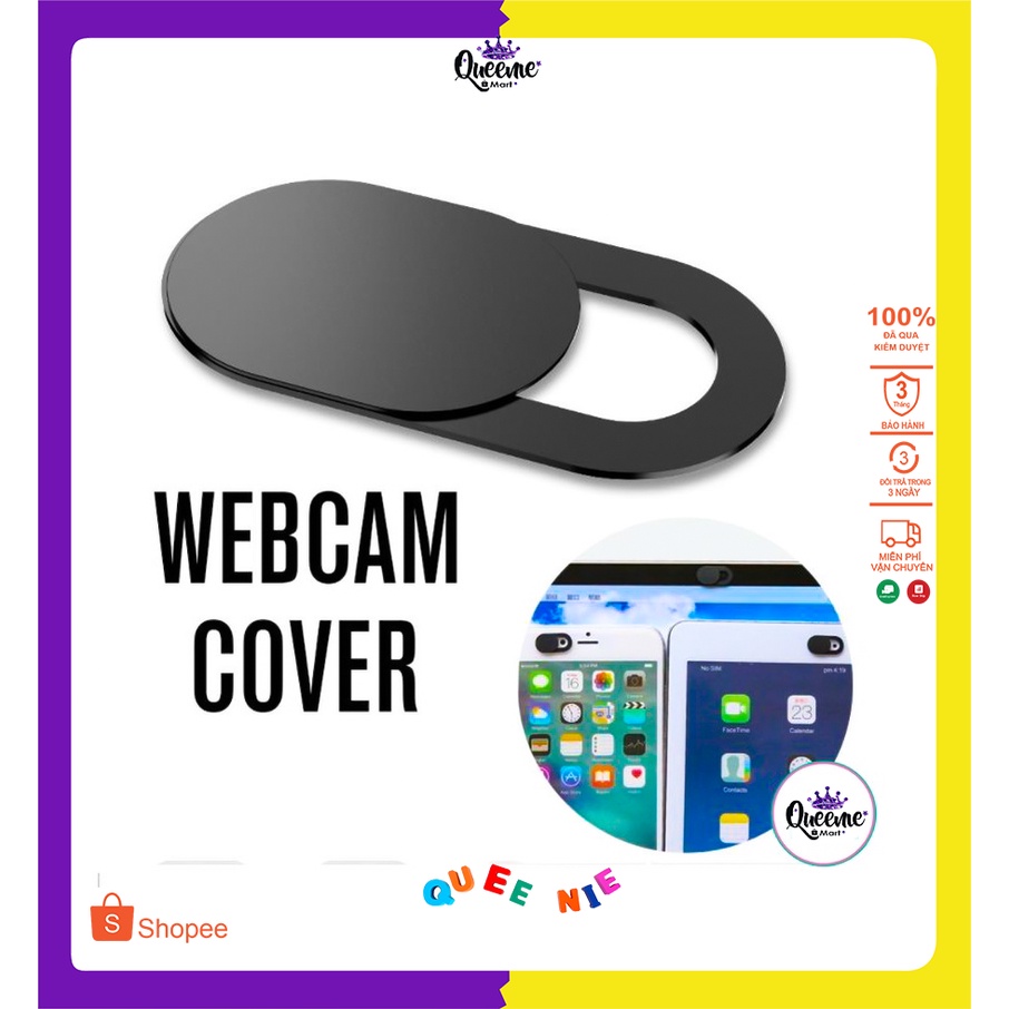 Nắp Trượt Che Webcam Bảo Vệ Sự Riêng Tư Tiện Dụng, Chống Sước Mắt Cam.