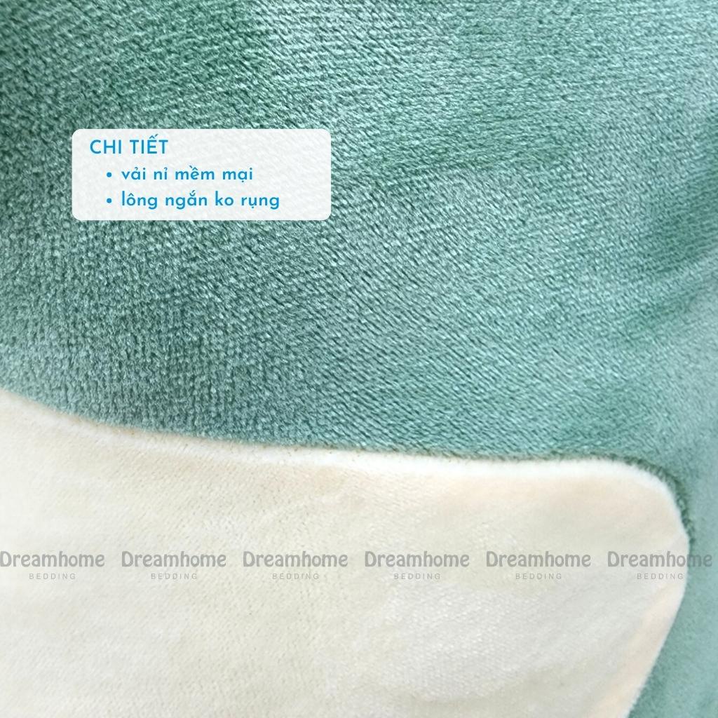 Gối ôm hình thú cho bé từ 1 tuổi vải nỉ mềm mịn an toàn nhiều mẫu, 4 kích thước Dreamhomebedding