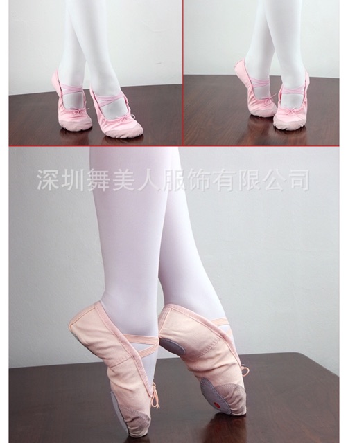 Giày múa ballet màu hồng