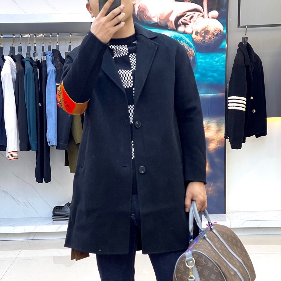Áo khoác dạ nam thời trang cao cáp Burberry BBR kiểu dáng trẻ trung, thanh lịch