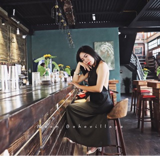 Váy maxi hở lưng (ảnh thật)