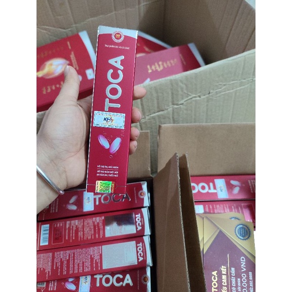 Tăng cân Toca chính hãng, date mới, 3 tem, hộp 20 viên, an toàn, k tích nước