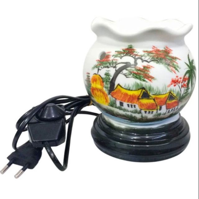 Đèn xông tinh dầu dáng tròn