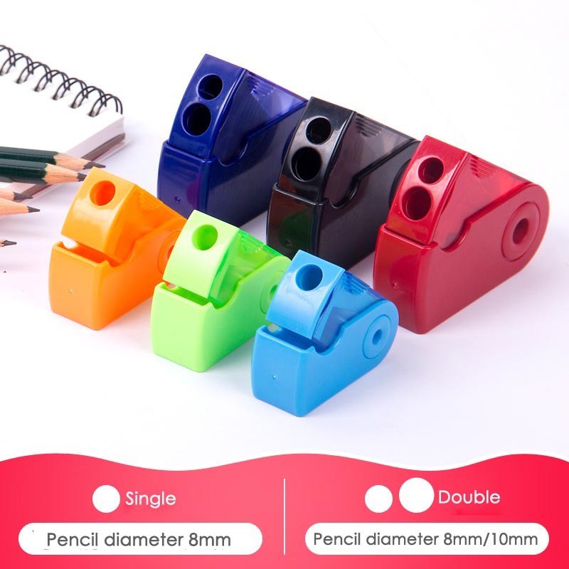 Seamiart_FABER CASTELL 1PC Push Pull Single/Double Hole Pencil Sharpener_Multifunctional School & Office stationery