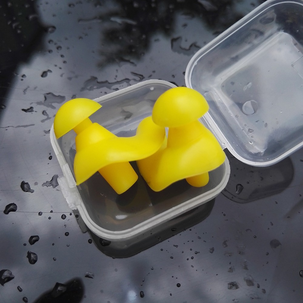 Nút bịt lỗ tai chống nước bằng silicon tiện dụng khi đi bơi