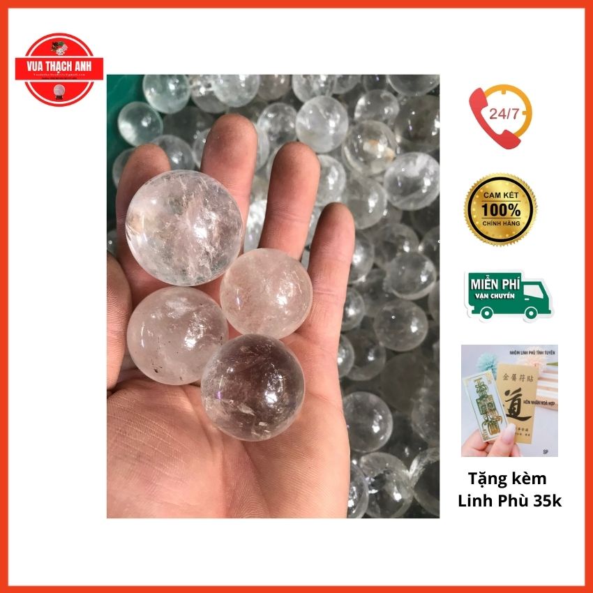 Bi Lăn Tay Đá Trắng Đường Kính 2-4cm ⚡FREESHIP + QUÀ 35K⚡ Đá Nguyên Khối, Dùng Massage Các Ngón Và Bàn Tay Thư Giãn