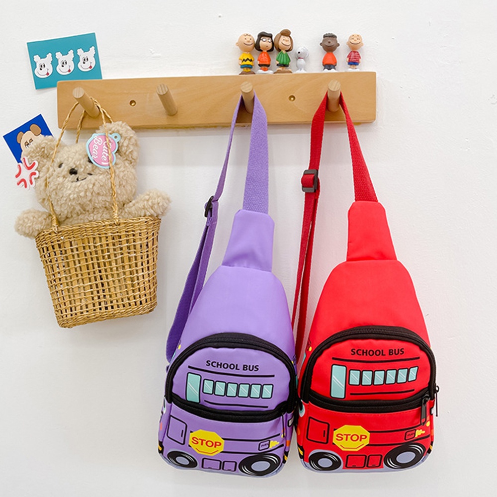 Túi Vải Canvas Đeo Chéo Hình Xe Hơi Dễ Thương Phong Cách Hàn Quốc Thời Trang Mùa Hè Cho Bé Trai / Gái