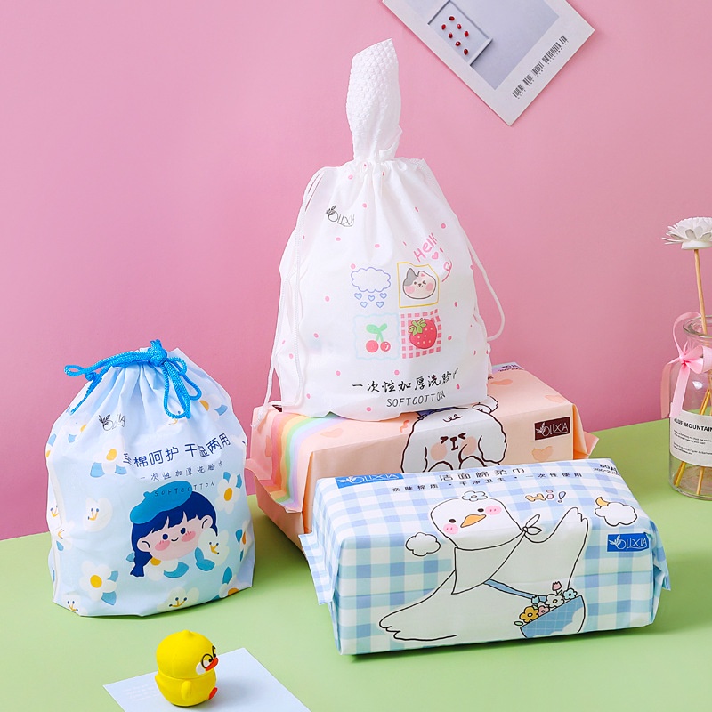 Khăn Lau Mặt Bằng Cotton Dày Dặn Dùng Một Lần Cho Nam Và Nữ