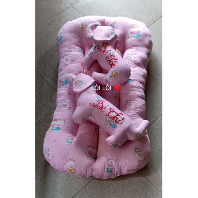 Combo đệm và thú olm cho bé yêu😍