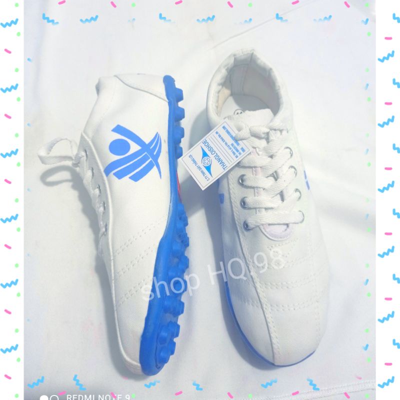 Giày vải đinh nam đá bóng , đá banh khâu full đế , siêu bền ,Thangloishoe đế đinh xanh