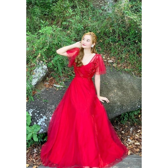 ĐẦM MAXI DỰ TIỆC HOA TAY LOE full size S/M/L/XL