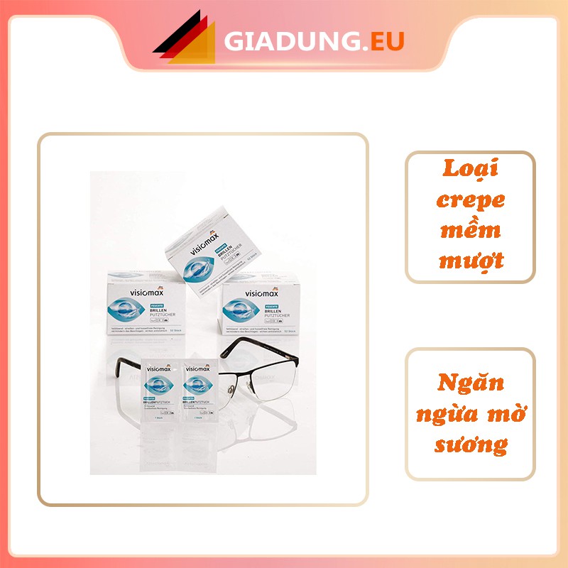 [CHÍNH HÃNG] Khăn giấy lau kính VISIOMAX