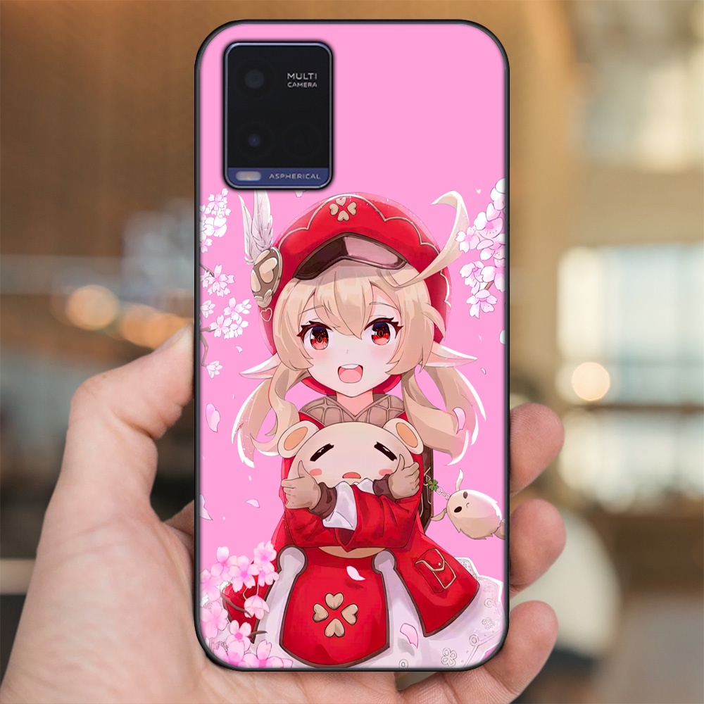 Ốp lưng Vivo Y21 viền đen in hình Klee Genshin Impact