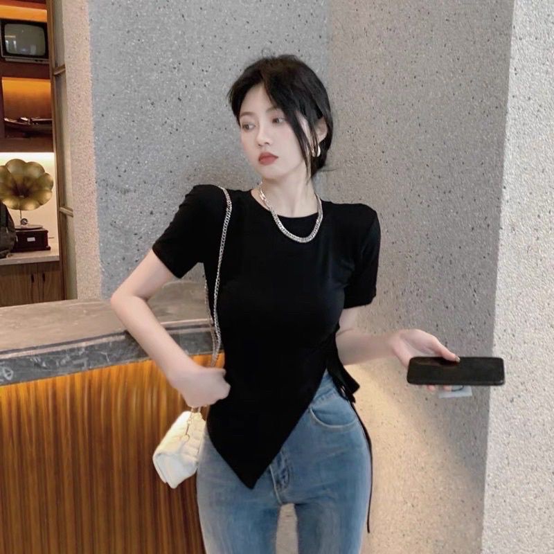 ÁO CHÉO TÀ DÂY RÚT THUN ÔM BODY  re8