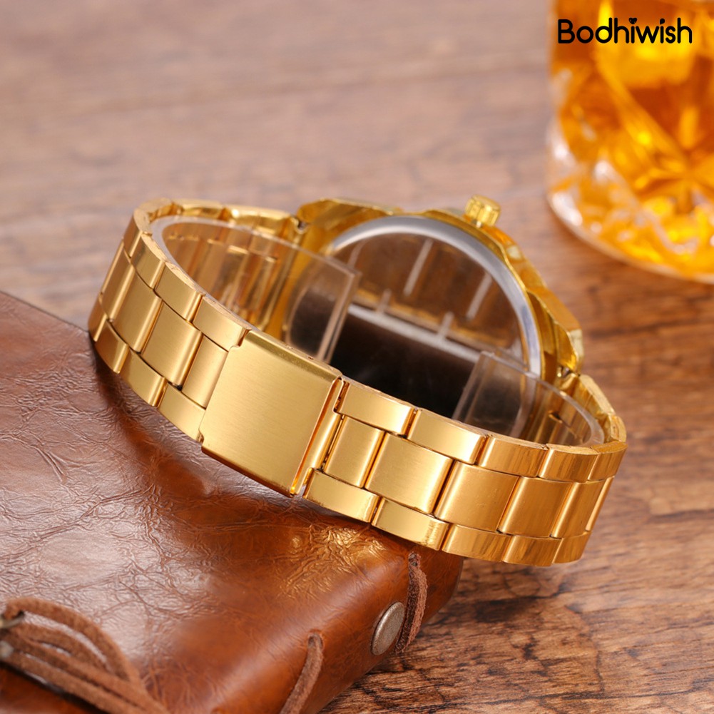 Đồng Hồ Đeo Tay Dây Kim Loại Thời Trang Cho Nam