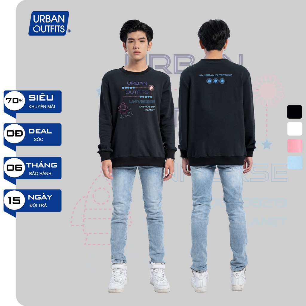 Áo Sweater Form Rộng Nam Nữ URBAN OUTFITS In Universe DO6M08219 Planet SWO41 Thun Cotton Nỉ 4 Chiều Local Brand | BigBuy360 - bigbuy360.vn