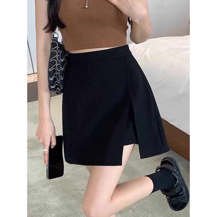 Quần giả váy, chân váy xẻ vạt có quần, vải tuyết mưa phong cách Hàn, mặc đi chơi, đi học, đi làm, du lịch