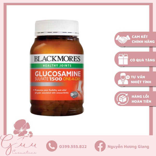 Viên uống bổ xương khớp Glucosamine Blackmores 1500mg Úc