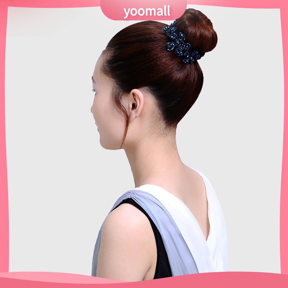 Yomall♡ Kẹp TóC HìNh Hoa ĐíNh Kim Cương Giả ThờI Trang Cho Nữ