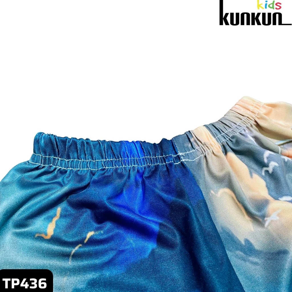 Quần áo bé trai Thun lạnh in hình vua hải tặc KUNKUN KID TP436 - Đồ bộ bé trai size đại từ 10 - 40kg