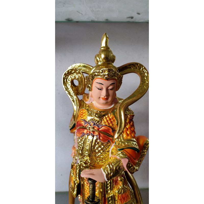 TÔN TƯỢNG ĐỨC GIÀ LAM HỘ PHÁP CAO 30 CM