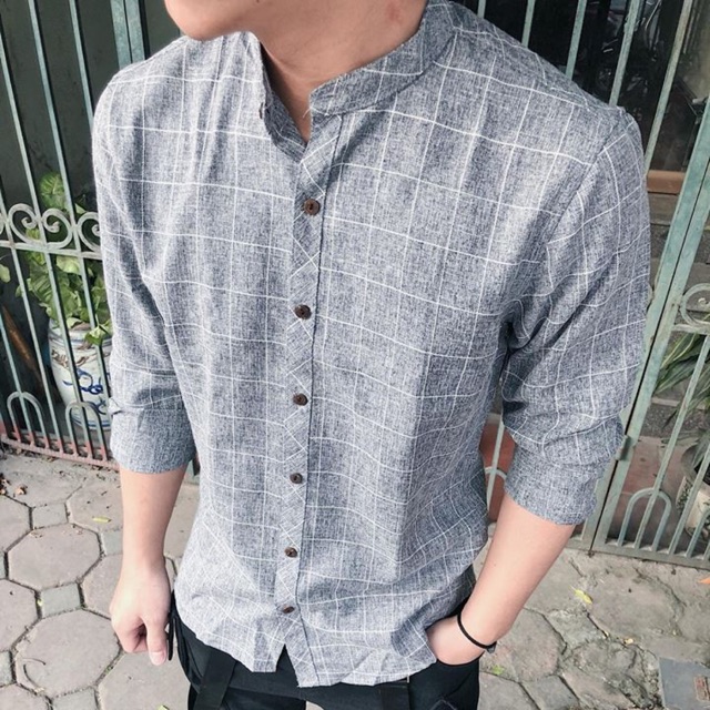 (Ảnh Thật) Sơ mi nam kẻ caro - KT03