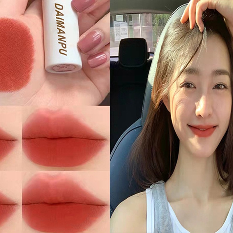 Son Môi Màu Nhung Lì Không Dính Ly Mềm Mịn Hiệu DAIMANPU