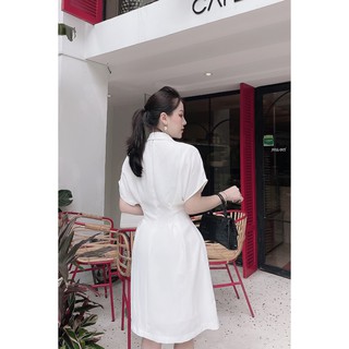 Đầm xòe ngắn tay cổ bẻ - 20Again