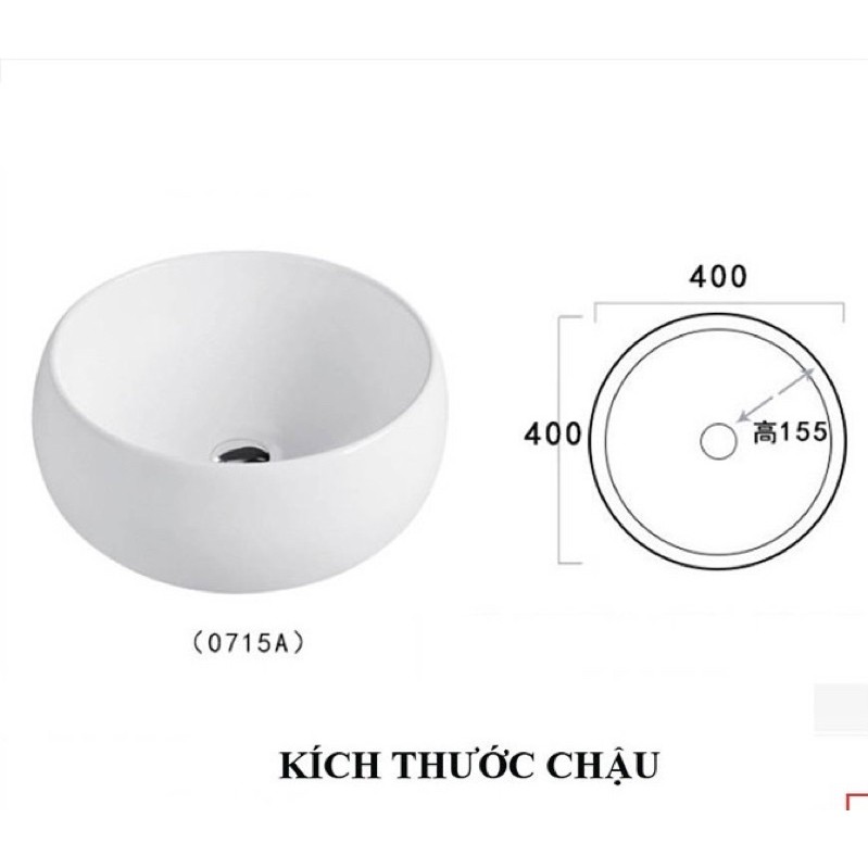 Chậu sứ lavabo tròn | BigBuy360 - bigbuy360.vn
